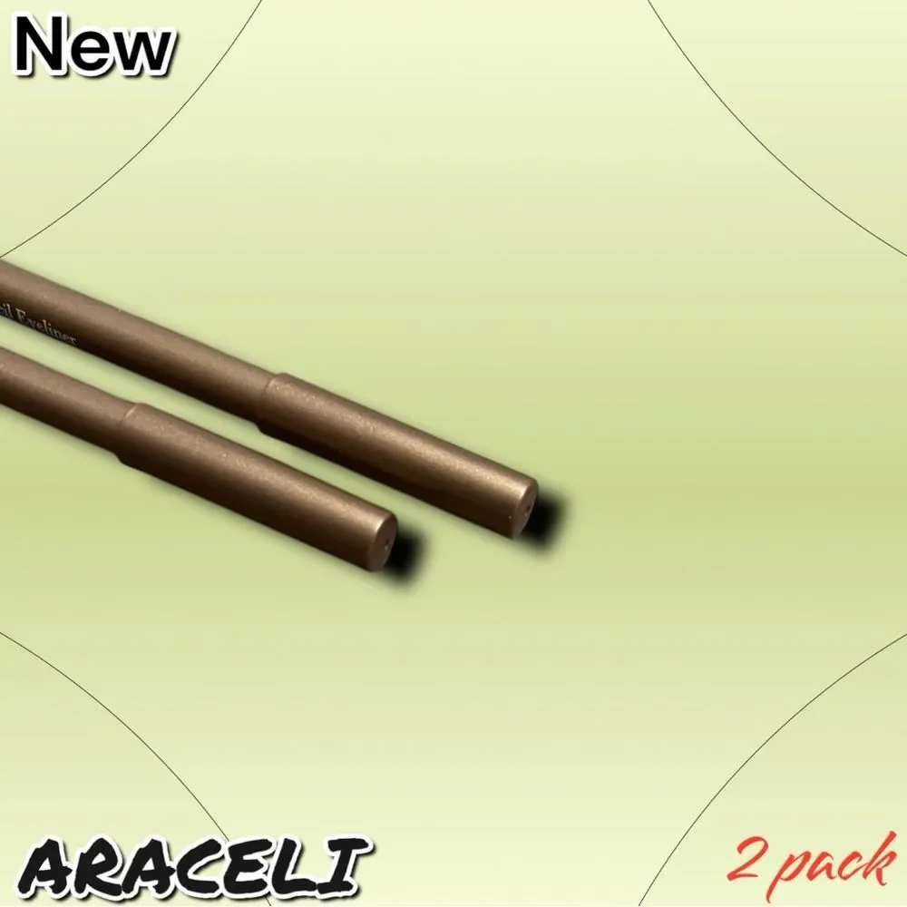 New ARACELI Ojos Perfectos Gel Pencil Eyeliner Makeup - Gold - 2 pack